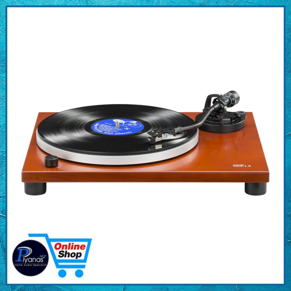 เครื่องเล่นแผ่นเสียง MUSIC HALL : MMF-1.5 (พร้อมหัวเข็ม MUSIC HALL รุ่น MELODY MM) (CHERRY WOOD)